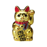 金色 招き猫 大 10号 日本製 常滑焼 開店 新築 御祝 お祝 縁起物 開運 金運 仕事運 商売繁盛 招客 千客万…