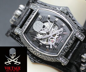 ヴォルテージ VOLTAGE 腕時計 15周年記念モデル ETERNAL 限定100本モデル 自動巻き トノー型ケース メンズ ファッション VO-025S-02B 正規品 送料無料