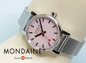 MONDAINE モンディーン 女性用 腕時計 エヴォ2 スイス鉄道時計 26mm ワイルドローズ メッシュブレスレット サファイアガラス【MSE.26130.SM】 正規品 送料無料