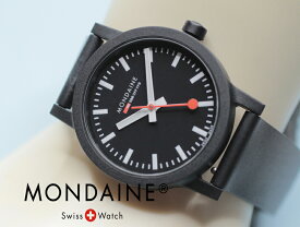 モンディーン MONDAINE essence エッセンス 32ミリ 女性ウォッチ 鉄道時計 ブラック文字盤 ウレタンストラップ MS1.32120.RB 正規品 送料無料
