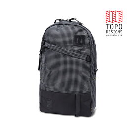TOPO DESIGNS トポデザイン Daypack デイパック Black/White Ripstop ブラック/ホワイトリップストップ Backpack バックパック アウトドア カジュアル パソコン収納 リュック メンズ レディース