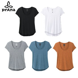 prAna プラナ Cozy Up Scoop Neck Tee コージー アップ スクープネック Tシャツ ヨガ ピラティス クライミング アクティビティ 運動着 レディース 女性用