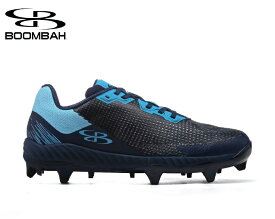 ブーンバー Boombah メンズインパルスモールドクリート Mens Impulse Pureknit Molded Cleat ネイビーコロンビアブルー 野球スパイク 野球 スパイク ベースボール スポーツ 運動 シューズ 靴