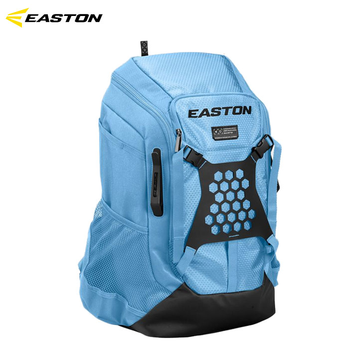 送料無料【USA物】イーストン EASTON 野球 バックパック Walk-Off NX Backpack 収納豊富 バット2本差し カロライナブルー  水色 | e-ShopSmart