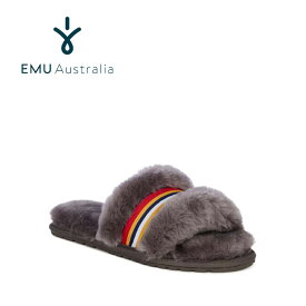 EMU Australia エミュー Wrenlette ファースリッパ W11634 サンダル もこもこ 室内履き 屋外履き コンフォートサンダル コンフォートスリッパ カジュアル レディース