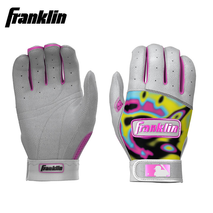 【海外限定カラー】フランクリン Franklin 一般バッティング手袋 大人用 PRO CLASSIC ギア 両手用 野球 バッティンググローブ  ホワイト ピンク 数量限定 | e-ShopSmart