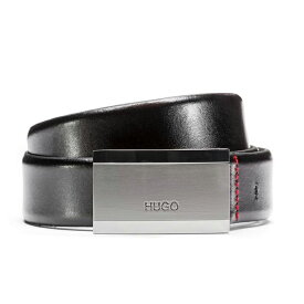 【日本未発売】ヒューゴボス Hugo Boss ベルトLogo-engraved belt ロゴ　レザー