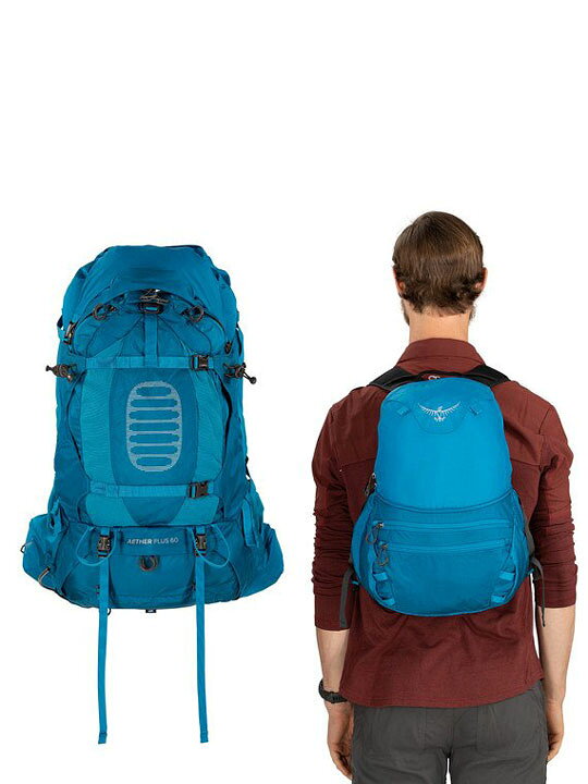 登山ザック 【OSPREY】AETHER 60 オスプレイ イーサー 立てかけ 60〈L〉