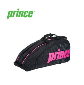 Prince プリンスPrince Tour Future 6 Pack Bag Black/Pink ツアーフューチャー6パック バッグ ブラック/ピンク テニスバッグ(海外正規品) テニスバック ラケットバッグ テニス用 テニス 練習 試合 運動