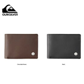 Quiksilver クイックシルバー Mac Tri-Fold Leather Wallet メンズ財布 折り畳み財布 二つ折り財布 アウトドア 遊び シンプル ナチュラル おしゃれ
