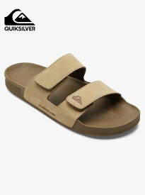 Quiksilver クイックシルバー Rivi Leather Double Adjust Sandals メンズサンダル スリッパ アウトドア 遊び シンプル ナチュラル おしゃれ