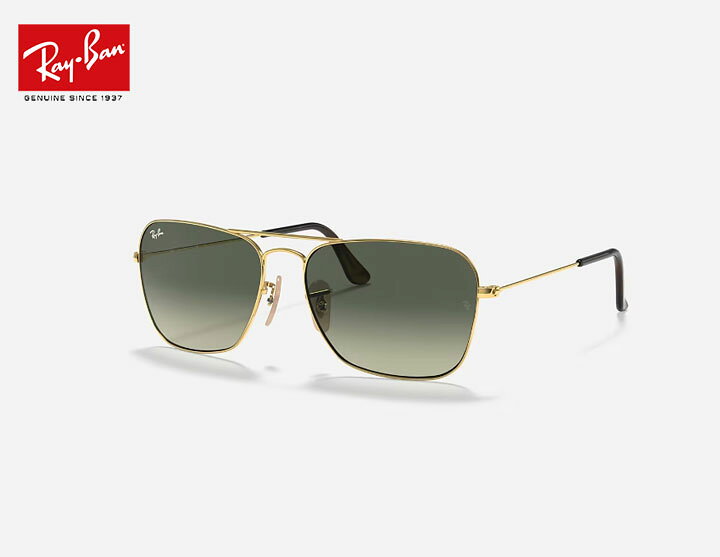楽天市場】Rayban レイバン RB3136-3472 CARAVAN サングラス ゴールド  