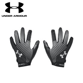 アンダーアーマー Under Armour アメリカンフットボール グローブ UA Blur Football Gloves アメフト ラグビー 野球 バッティング 手袋 両手用 メンズ ブラック