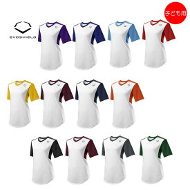 【USA物】EVOSHIELD エボシールドGIRLS E810 EVOSHIELD V-NECK PULLOVER JERSEY 野球 練習着 トレーニング ショートスリーブ Tシャツ 子供用 (wtv5620)