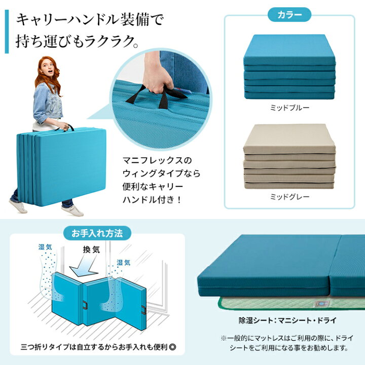 楽天市場】マニフレックス メッシュウィング シングル 【正規店/10年  