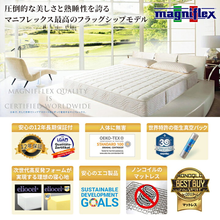 楽天市場】マニフレックス フラッグFX クィーン 【正規店/保証付 