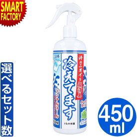 冷感スプレー クール 《メディアで話題!》 消臭スプレー 衣類 冷えてます スプレー ノンアルコール 冷却 ひんやり 暑さ対策グッズ 猛暑 汗 ミント レディース メンズ アウトドア スポーツ 450ml ☆ クリスマス プレゼント ギフト 防災グッズ 秋冬
