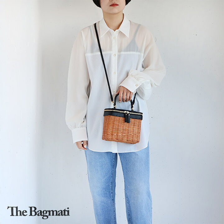 楽天市場】【新作】The Bagmati(バグマティ) カゴバッグショルダー付き 
