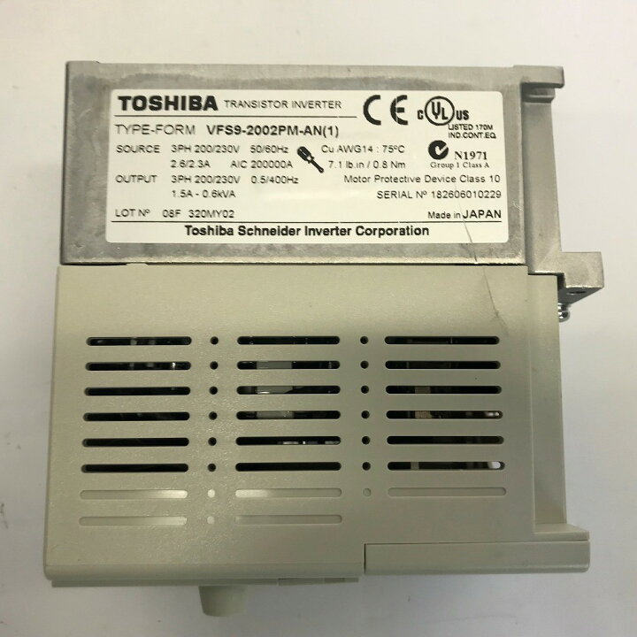 楽天市場】東芝 インバーター VF-S9-2002PM-AN(1) : e-Spares 楽天市場店