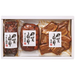 お歳暮 伊賀上野の里 つるし焼豚&豚角煮セット (SAG-40)