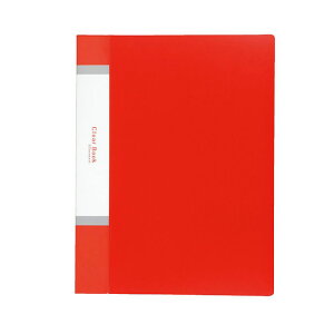 アーテック クリアブックA4 横入れ 40ポケット レッド (074592)
