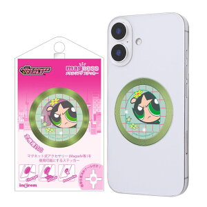 メタルリング ステッカー パワーパフガールズ / magness メタルリング ステッカー/バターカップ_フェイス
