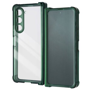 Galaxy Z Fold5 ϏՌ tJo[ ܂肽݌^ 360°ی ̌^ nCubhP[X/O[ [LZEύXEԕis]