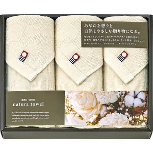 今治 無漂白・無染色 ナチュラタオル フェイスタオル3P (IME85300)