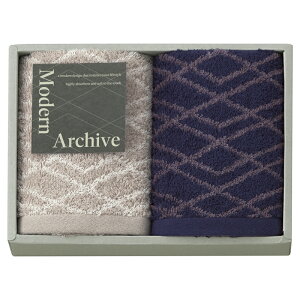 Modern Archive モダンアーカイブ フェイスタオル2P ネイビー (MAC2520)