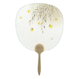 日本製(MADE IN JAPAN) うちわ つゆ草 (ほたる) 2724