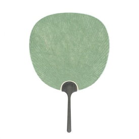 日本製(MADE IN JAPAN) 大型うちわ 大地 手染め雲龍紙 (緑) 1371