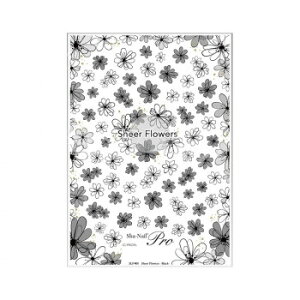 Sha-Nail Pro ʃlC lCV[ Sheer Flowers/VA[t[ -Black- SF-001