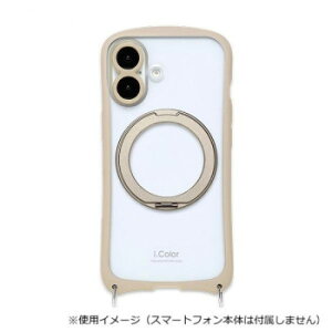 i.Color+ iPhone17pwʌ^P[X Beige/x[W iP25-61-ICMG04