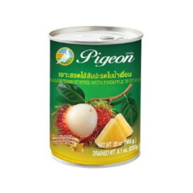 ピジョン パイナップル入りランブータンのシロップ漬け565g 24個セット [ラッピング不可][代引不可][同梱不可]