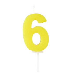 パール金属 ラフィネ バースデー数字キャンドル6