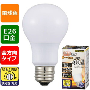 LED�d��(40�`����/580 lm/�d���F/E26/�S����280°/������Ή�) (LDA6L-G/D G11)