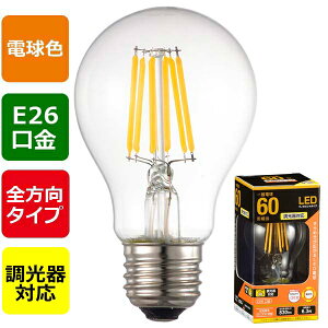 LED�t�B�������g�^�C�v�d�� �N���A(60�`����/830lm/�d���F/E26/�S�����z��310°/������Ή�) (LDA6L/D C6)