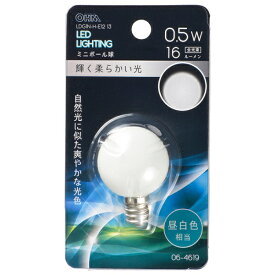 LEDミニボール球(装飾用/0.5W/16lm/昼白色相当/G30/E12) (LDG1N-H-E12 13) [キャンセル・変更・返品不可]