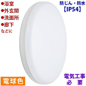 LED浴室灯(1520lm/15W/電球色/LED一体型/要電気工事) (LT-F5415KL)