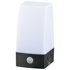 LEDセンサーライト(置き型/明暗+人感センサー/単4×4本使用/60lm/昼白色/防水性能IPX4/ブラック) (LS-B60JS-4) [キャンセル・変更・返品不可]