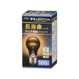 白熱電球 長寿命タイプ(100W形/クリア/1600 lm/95W/E26/電球色/調光機能対応) (LB-DL6695CN) [キャンセル・変更・返品不可]