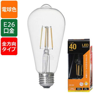 LED�t�B�������g�^�C�v�d�� ���g����(40�`����/522 lm/3.3W/�d���F/E26/�S�����z��290°) (LDF3L C6/ST64)
