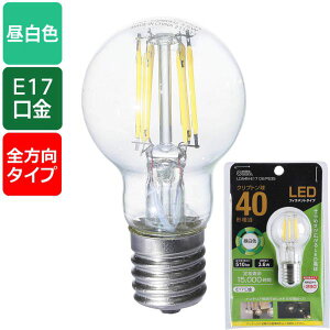 LED�t�B�������g�^�C�v�d�� �N���v�g����(40�`����/510 lm/3.6W/�����F/E17/�S�����z��290°) (LDA4N-E17 C6/PS35)