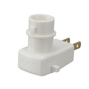 �X�C�b�`�t�R���Z���g���C�g(����E12�p/10W�܂�/1A-125V/�d���ʔ�/�z���C�g) (HS-LCL12-W)