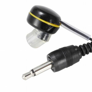 モノラルイヤホン(ラジオ用/プラグφ3.5mm/コード長3m/ブラック) (EAR-0020)