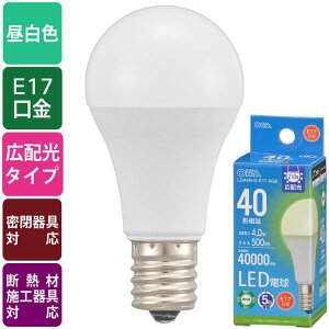 LEDd `(40`/F/500lm/4.0W/E17/Lz210°/`Ή/fMގ{HΉ) (LDA4N-G-E17 AG6)