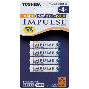 東芝 単4形充電池 高容量タイプ IMPULSE(4本入)TNH-4A 4P