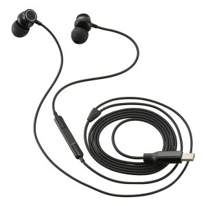 ステレオイヤホン(カナル型/USB Type-C/DAC機能/ケーブル1.2m/ブラック) (SMT-HA05-K)