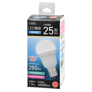 LEDd `(25`/F/280 lm/1.9W/E17/Ra83/Lz200°/`Ή/fMގ{HΉ) (LDA2D-G-E17 IS53)