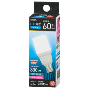 LEDd T`(`60`/F/800 lm/6.1W/E17/S290°/`Ή/fMގ{HΉ) (LDT6D-G-E17 IS5)